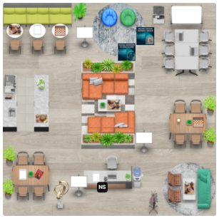 one-on-one conversation room